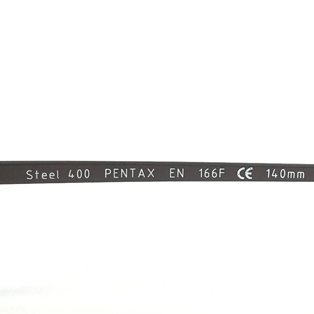 Pentax Safety Eyeglasses Frames Steel 400 Brown Gry Matte/Brn Z87-2+ 48-20-140